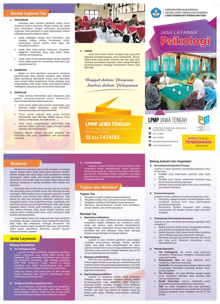 Jasa Layanan Psikologi