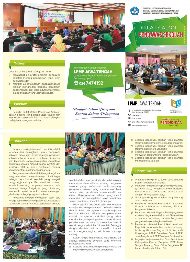 Diklat Calon Pengawas Sekolah