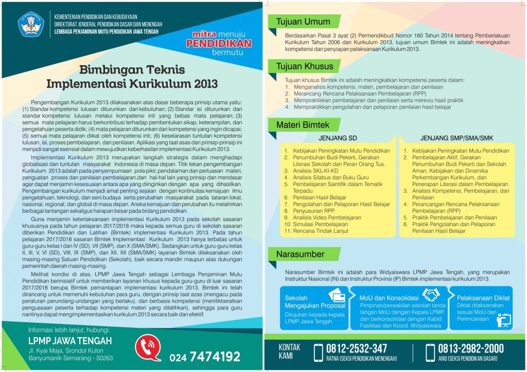 Bimtek Implementasi Kurikulum 2013