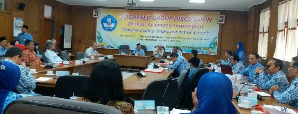 Selenggarakan FGD Peningkatan Mutu Sekolah, LPMP Jateng hadirkan Majelis Wali Amanah Universitas Indonesia