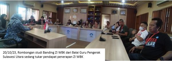 BGP Sulut Studing Banding ZI WBK DI BBPMP Prov. Jateng