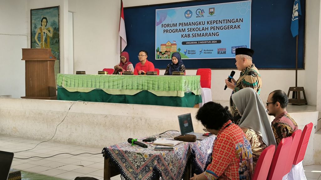 Forum Pemangku Kepentingan (FPK) Kab Semarang Program Sekolah Penggerak 2024 Digelar di SMPN 1 Ungaran