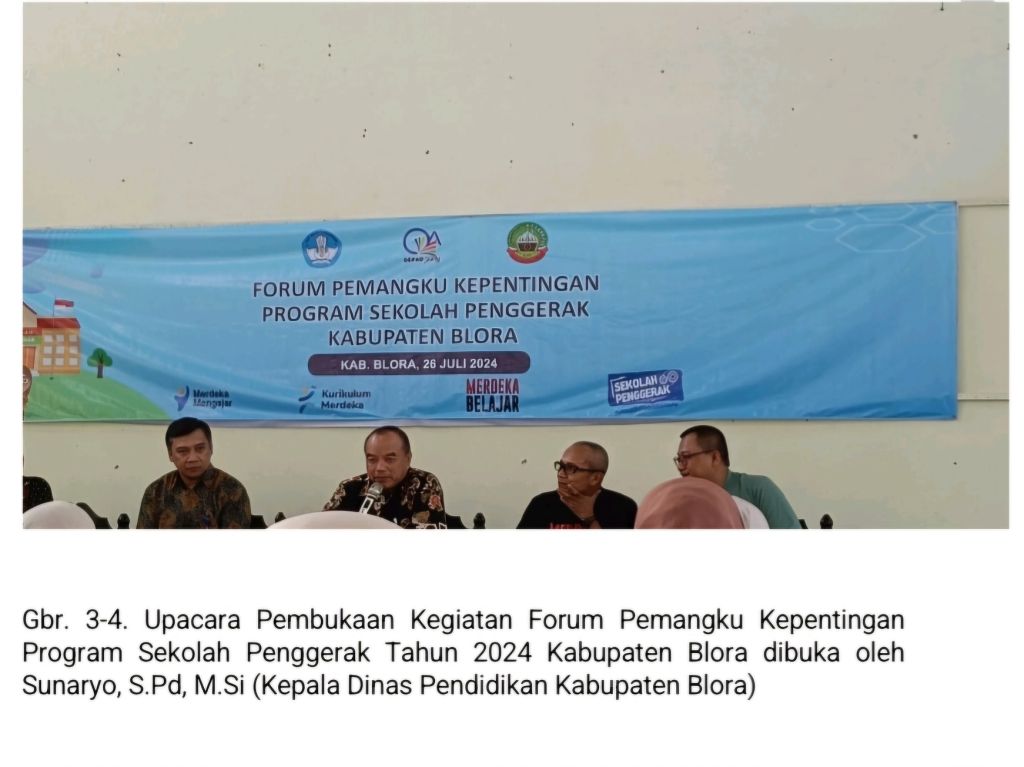 Kabupaten Blora Mantapkan Komitmen, Forum Pemangku Kepentingan Program Sekolah Penggerak 2024