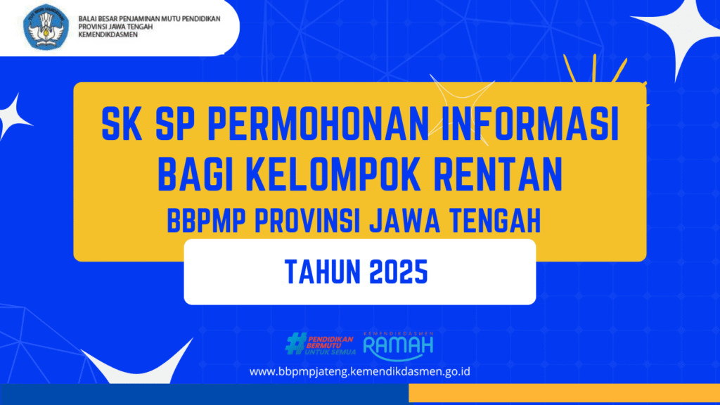 SK SP Permohonan Informasi bagi Kelompok Rentan 2025
