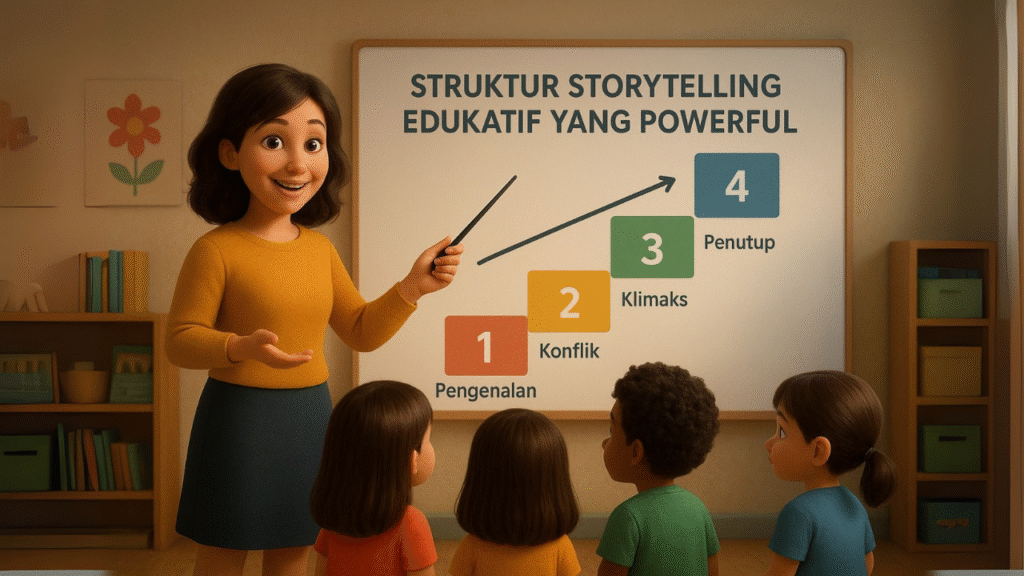 Struktur storytelling edukatif yang powerful Bagi Guru TK
